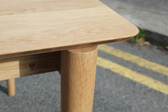 Solid oak dining table (extending option available)